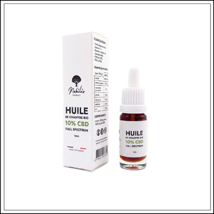 Huile CBD 10% Full Spectrum – Nobilis (10 ml)