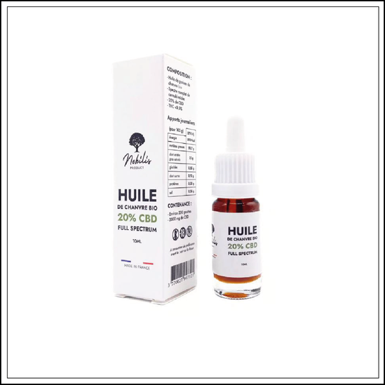 Huile CBD 20% Full Spectrum – Nobilis (10 ml)