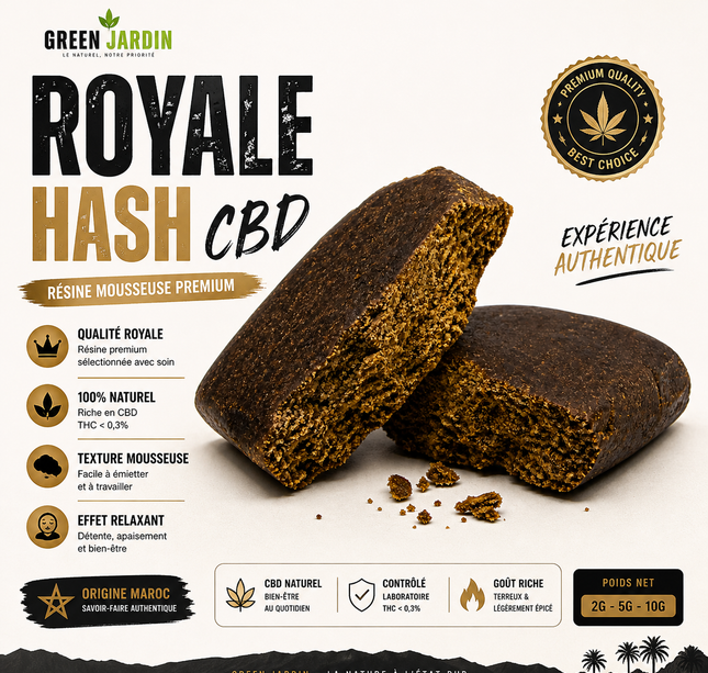 Le mousseaux Royale Hash CBD 🇲🇦