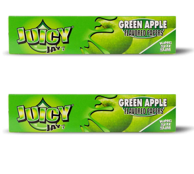 Juicy Jay Rolling Papers - Green Apple Flavor - KSS