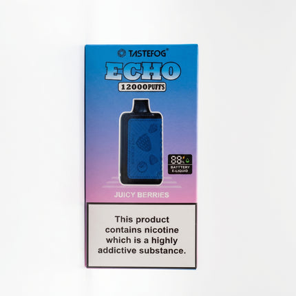 Tastefog Echo Digital Box 12000 Puffs ( Juicy Berries )