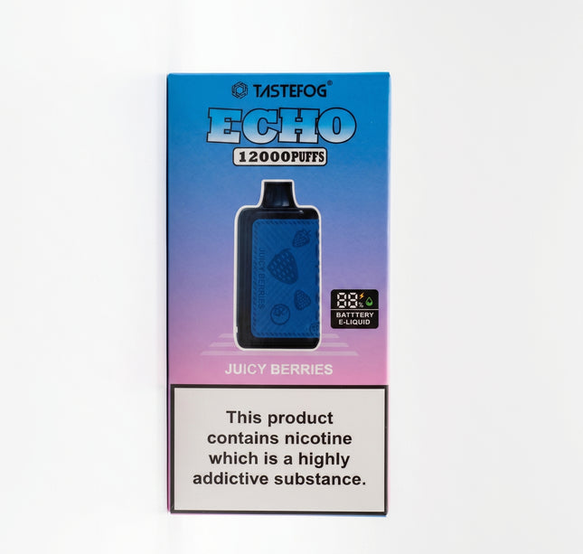 Tastefog Echo Digital Box 12000 Puffs ( Juicy Berries )