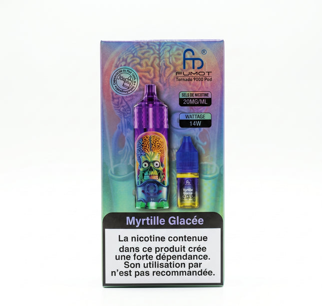 Myrtille Glacée Tornado 9000 Puffs - Fumot