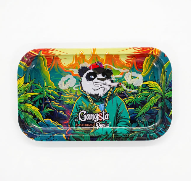 Rolling Tray Gangsta Panda – Design Coloré Premium
