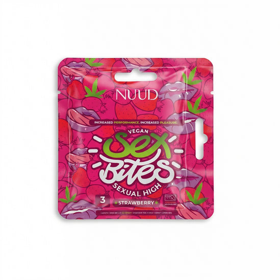 Gummies THC Delta 9 60mg "Sex Bites" Fraise pour femmes x3 (20mg/gummy) - NUUD (4 avis)