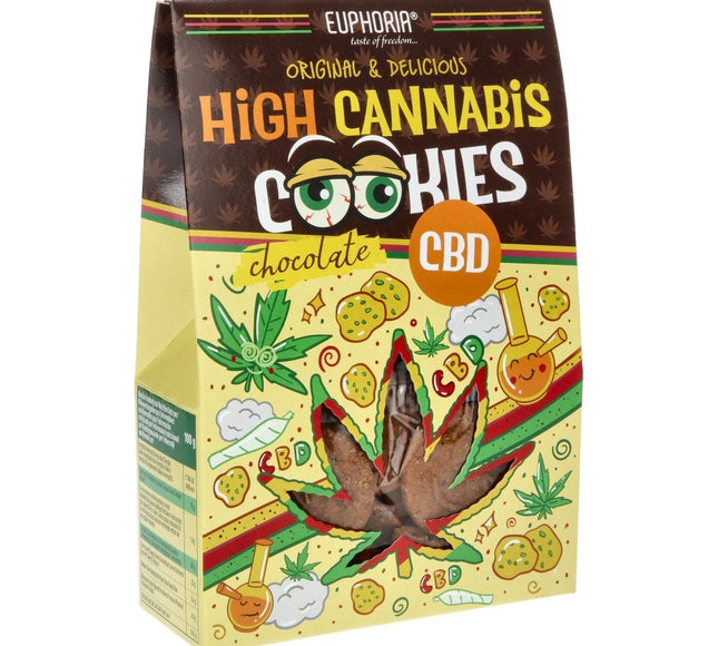 Biscuits au cannabis Euphoria High au chocolat CBD (100 g)