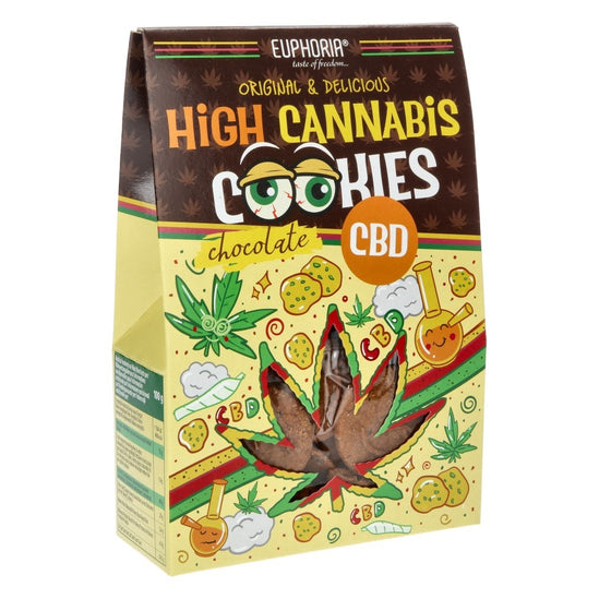 Biscuits au cannabis Euphoria High au chocolat CBD (100 g)