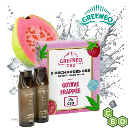 RECHARGES CBD POUR GREENEO X WILO GOYAVE FRAPPEE PAR 2