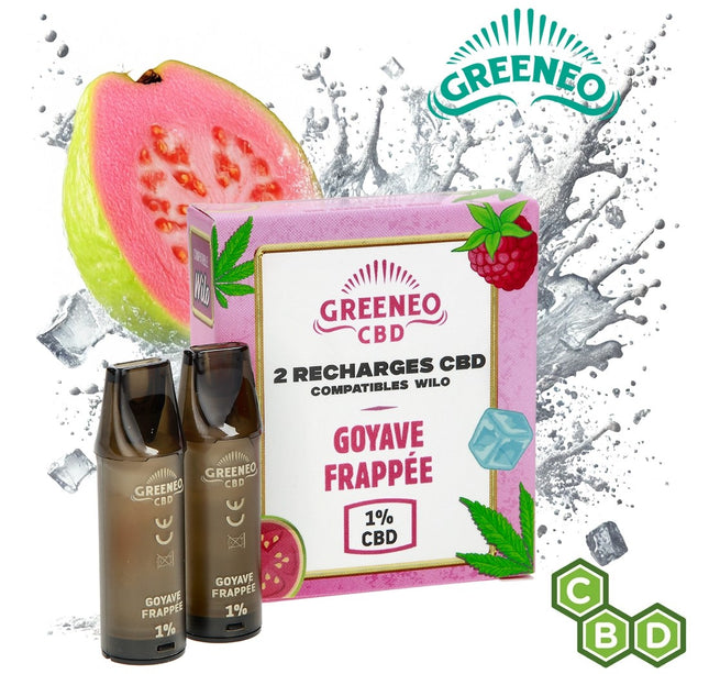 RECHARGES CBD POUR GREENEO X WILO GOYAVE FRAPPEE PAR 2