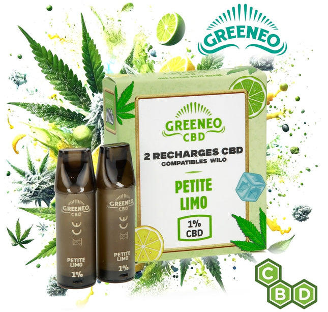 RECHARGES CBD POUR GREENEO X WILO PETITE LIMO PAR 2